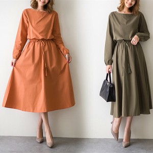 Casual Dress Long Sleeves One-piece Dress Ladies' M NEW