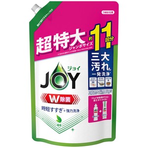 ジョイ W除菌 食器用洗剤 緑茶 詰め替え 超特大ジャンボ 1425ml