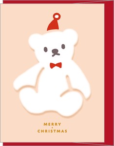 CUDDLY CHRISTMAS CARD Bear