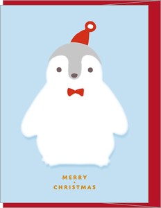 CUDDLY CHRISTMAS CARD Penguin