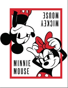 【アメリカン キャラクター】ティン サイン Mickey & Minne Names DE-MS2760