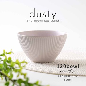 【dusty(ダスティ)】120ボウル パープル［日本製 美濃焼 食器 鉢 ］