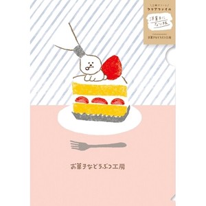 Furukawa Shiko File B6 Size Flat File Sweet Animal Sweets Shop Folder Clear
