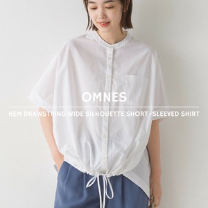 裾ドロストワイドシルエット半袖シャツ 春夏