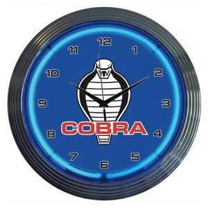 NEON CLOCK SINGLE【COBRA】ネオン 時計 アメリカン雑貨