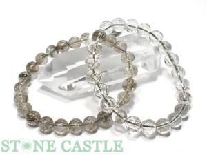 ☆高品質☆【ブレスレット】シルバールチルクォーツ (2A) (約8〜8.5mm) 【天然石】