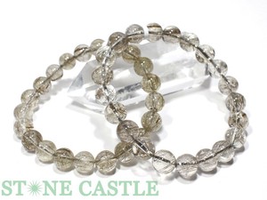 ☆高品質☆【ブレスレット】シルバールチルクォーツ (2A) (約9.5〜10mm) 【天然石】