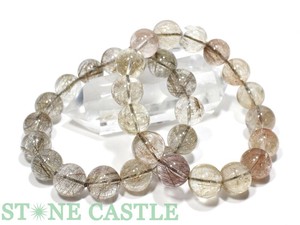 ☆高品質☆【ブレスレット】シルバールチルクォーツ (2A) (約13〜13.5mm) 【天然石】