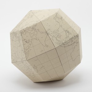 Globe/Map Beige Made in Japan