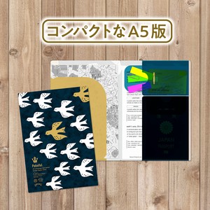 File Mini A5 Bird Folder Clear Made in Japan