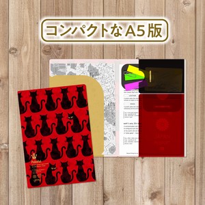 File Mini A5 Cat Folder Clear Made in Japan