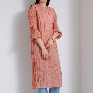 Casual Dress Pleated Sheer