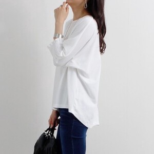 T-shirt/Tee Dolman Sleeve Pullover Shirring