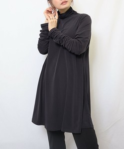 【人気定番チュニック】　袖シャーリングチュニック