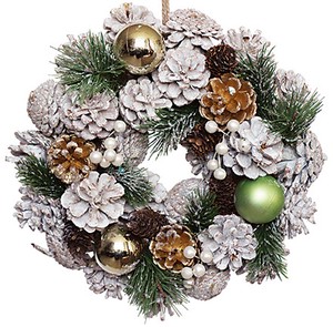 [2023クリスマス]彩か｜SAIKA Green Ball&White Wreath S