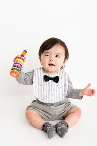 Babies Bib Stripe Made in Japan