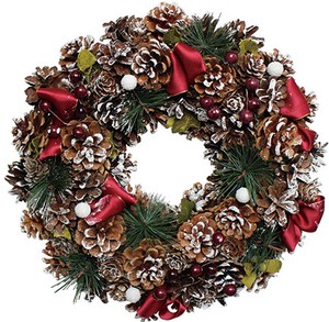 [2023クリスマス]彩か｜SAIKA  Accent Red ribbon Wreath M