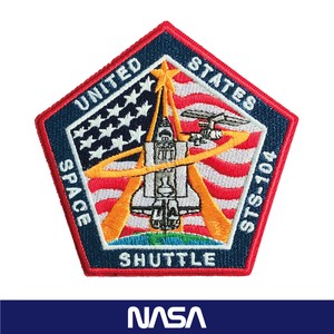 WAPPEN【NASA-STS-104】ワッペン リメイク アメリカン雑貨