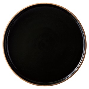 [美濃焼 食器]Cork（コルク） 黒 21cm切立丸皿[日本製]