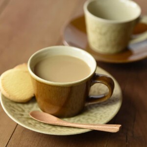 Mashiko ware Cup & Saucer Set Cafe Coffee Cup and Saucer Made in Japan