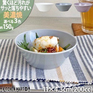 Mino ware Donburi Bowl 200cc 3-colors 11 x 4.3cm Made in Japan