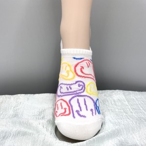 Ankle Socks Design White Colorful Socks Ladies'