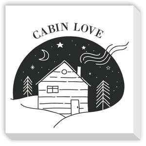 キャンバスアート Mini Panel Cabin Love
