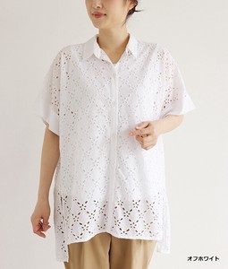 Button Shirt/Blouse Embroidered Made in Japan