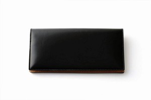 コードバン 長財布 二つ折り 総革製のコードバン財布 日本製