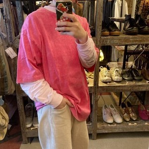 BIGウォッシュTシャツ　ピンク【2023新作】