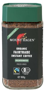 オーガニック　フェアトレード　カフェインレス　インスタントコーヒー　100g