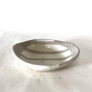 楕円小皿　白道