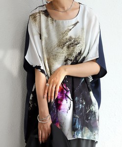 Antiqua T-shirt Dolman Sleeve Half Sleeve Tops Ladies' Short-Sleeve
