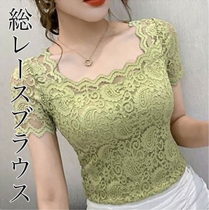 T-shirt Lace Blouse Cut-and-sew 【2024NEW】