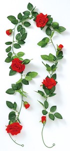 Office Item Red Roses Garland