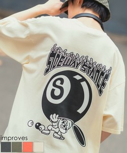 【SIDEWAYSTANCE】半袖SボールピグメントTシャツ