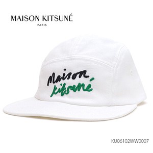 メゾンキツネ【MAISON KITSUNE】ミニ ハンドライティング 5P キャップ 帽子 メンズ レディース