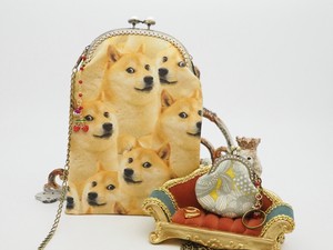 Shoulder Bag Gamaguchi Shiba Dog Set of 2