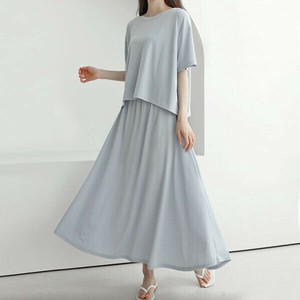 【ワンピース・ドレス】2pcs　トップス　スカート  上下セットアップ　Skirt set up