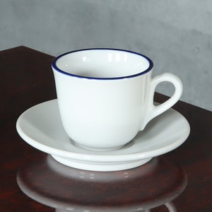 美浓烧 茶杯盘组/杯碟套装 浓缩咖啡杯盘 日本制造