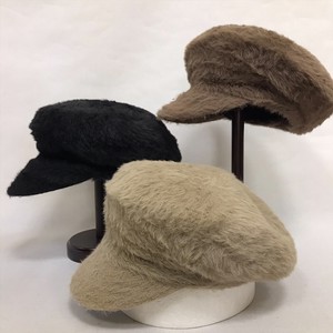 【秋冬帽子】秋冬婦人帽子　へアリーキャスケット　レディース帽子