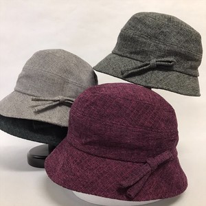 【秋冬帽子】秋冬婦人帽子　クロッシェ　ループ紐　レディース帽子