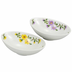 Kutani ware Side Dish Bowl Flower 6.5-go