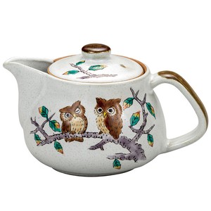 Kutani ware Japanese Teapot Owl