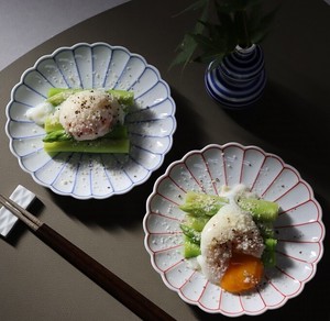 【有田焼】菊割 銘々皿 日本製 ケーキ皿 取皿 盛皿 菓子皿 盛り付け フラット