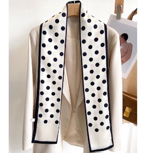 Thin Scarf Unisex Simple Polka Dot 3-colors