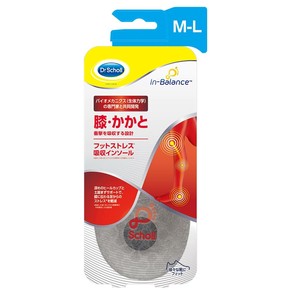 ドクターショール インバランス フットストレス吸収インソール 膝・かかと M-L 1足分