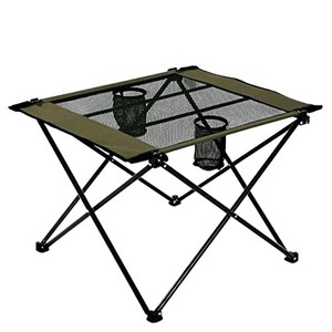 ロールメッシュローテーブル 簡単テーブル キャンプ テーブル ロールテーブル アウトドア 折りたたみ
