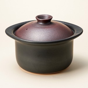 鉄赤五合御飯鍋　　【日本製　陶磁器】