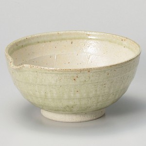 ヒワ釉5寸すり鉢　　【日本製　陶器】